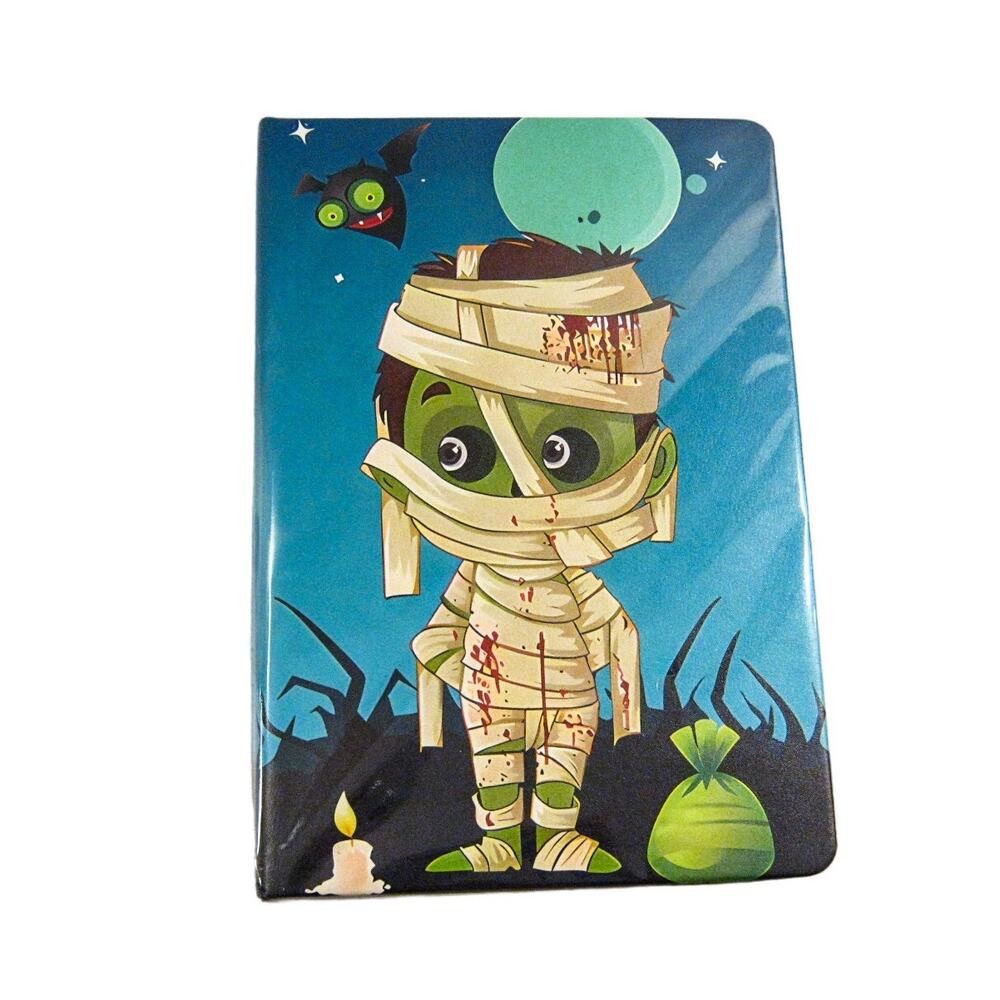 Faux Leather Notebook-Halloween Green Mummy Goth Gothic style Gift Journal Diary